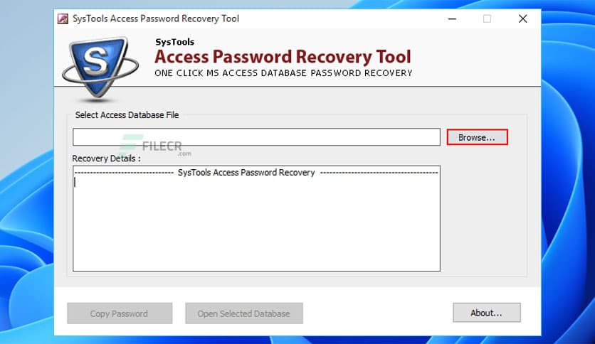 SysTools Access Password Recovery 6.5