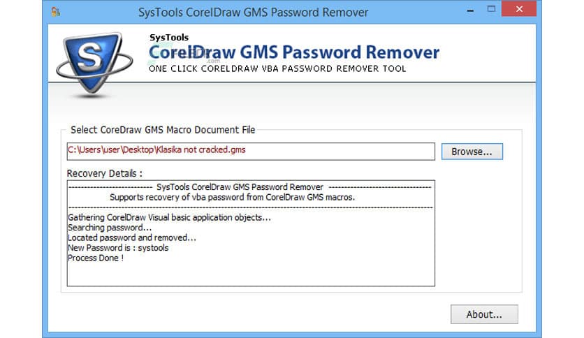 SysTools CorelDraw GMS Password Remover 5.0