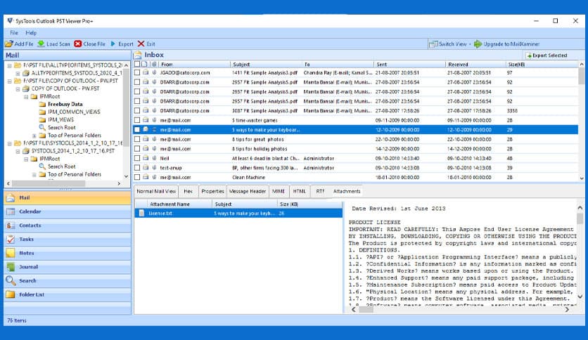SysTools Outlook PST Viewer Pro Plus 8.1