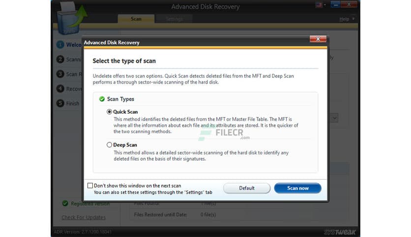 Systweak Advanced Disk Recovery 2.9.1300.18693