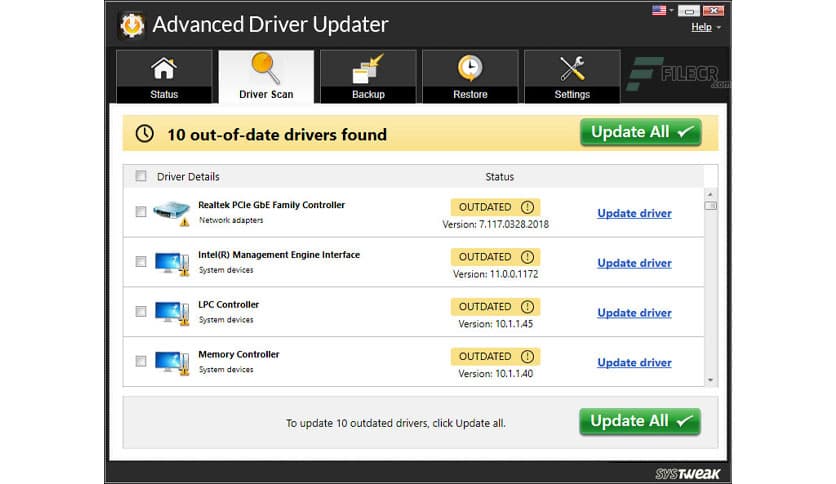 SysTweak Advanced Driver Updater 4.6.1086.8539