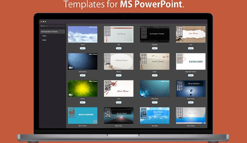 Template for MS PowerPoint 6.0