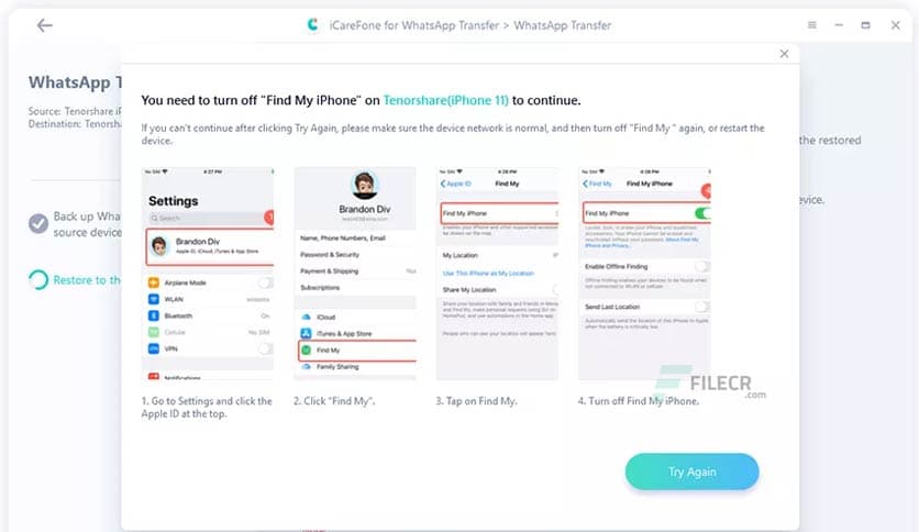 iCareFone for WhatsApp Transfer 3.0.0.173