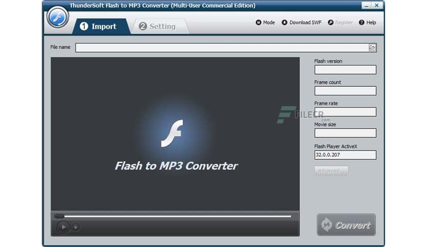 ThunderSoft Flash to MP3 Converter 4.7.0