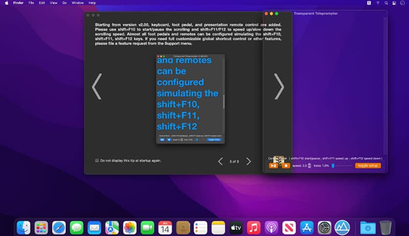Transparent Teleprompter 2.02