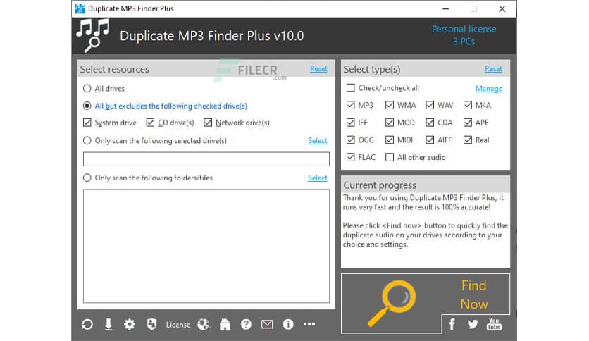 TriSun Duplicate MP3 Finder Plus 16.0.38