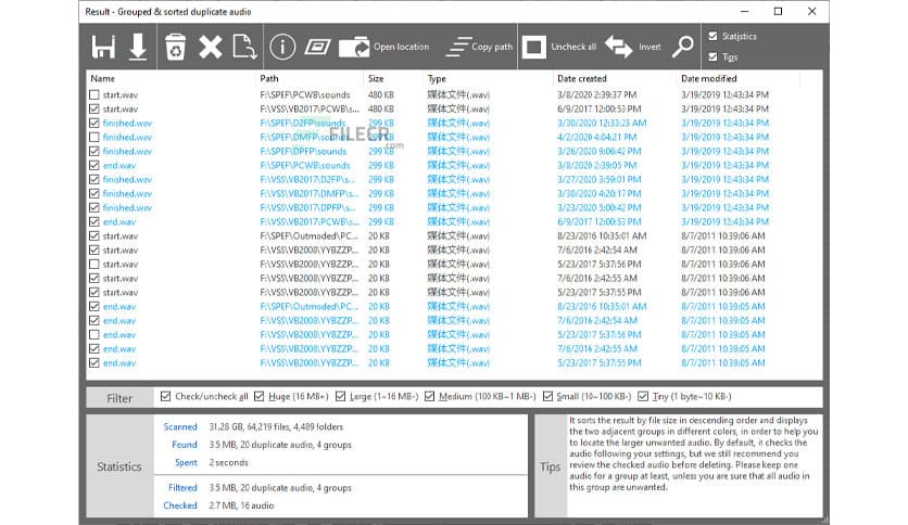 TriSun Duplicate MP3 Finder Plus 16.0.38