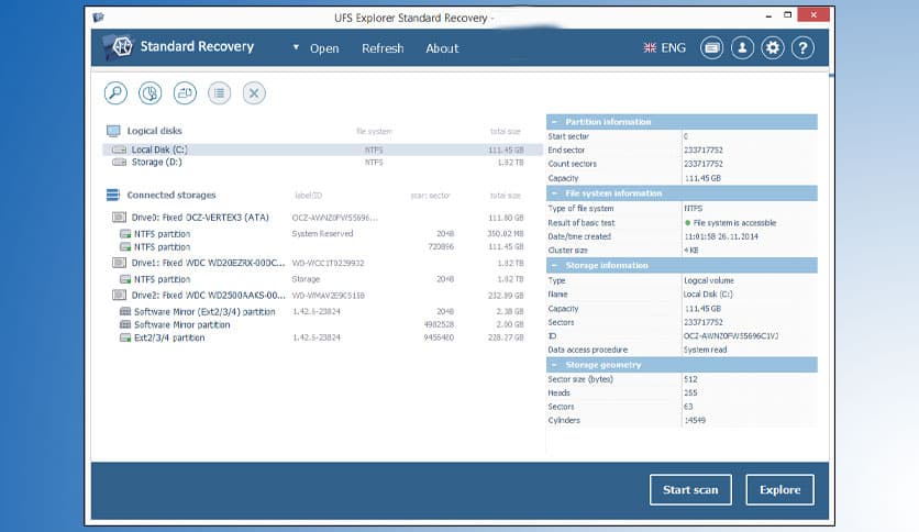UFS Explorer Standard Recovery