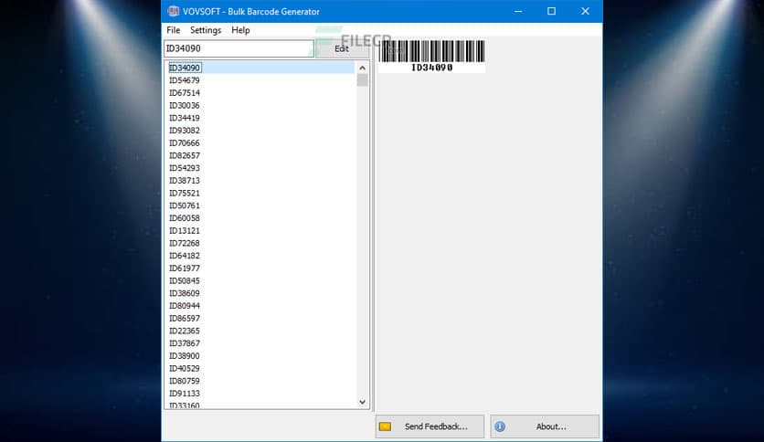 VovSoft Bulk Barcode Generator 1.1