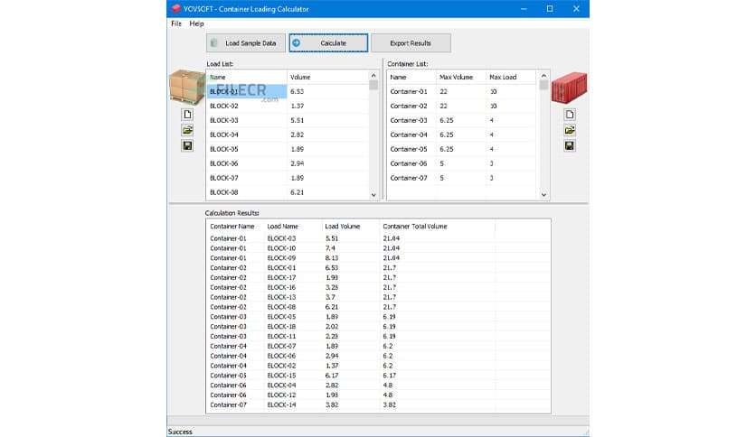 VovSoft Container Loading Calculator 1.5