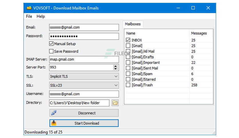 VovSoft Download Mailbox Emails 2.1.0