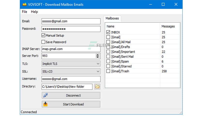 VovSoft Download Mailbox Emails 2.1.0