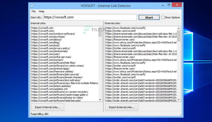 Vovsoft External Link Detector 1.6