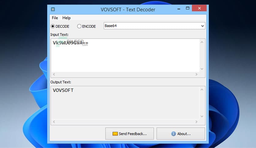 VovSoft Text Decoder And Encoder 2.2