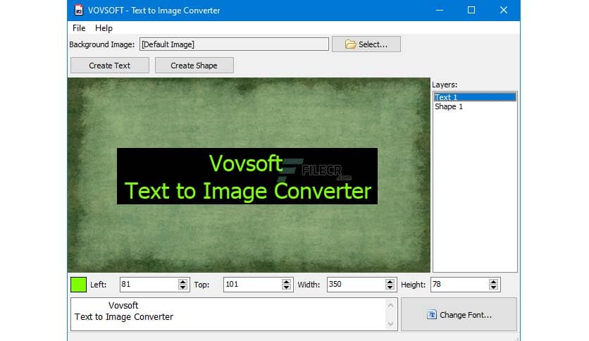 VovSoft Text to Image Converter 2.1