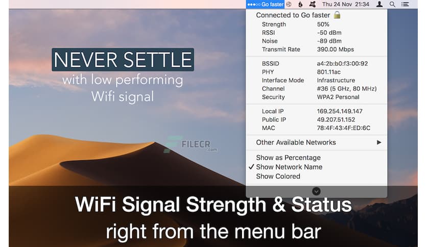 WiFi Signal Strength Explorer 2.4