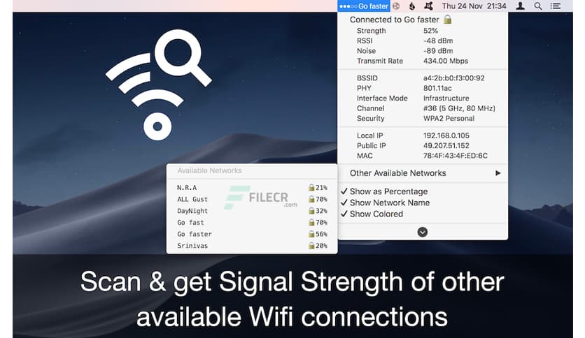 WiFi Signal Strength Explorer 2.4