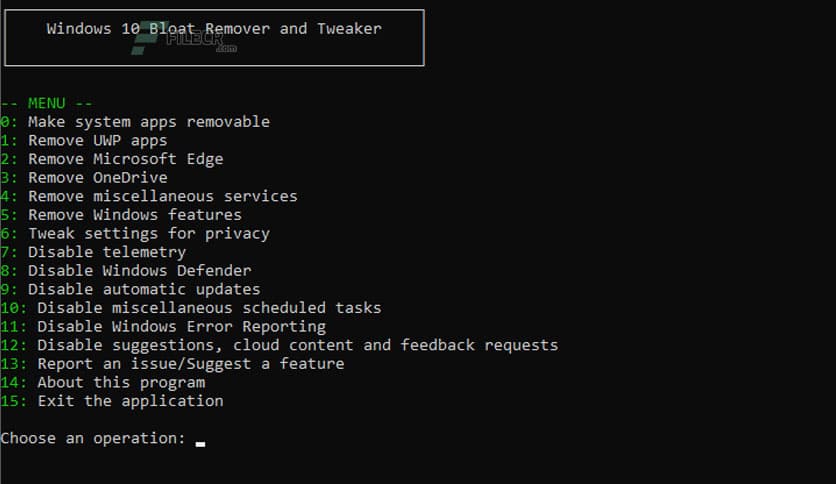 Windows 10 Bloat Remover and Tweaker 5.0
