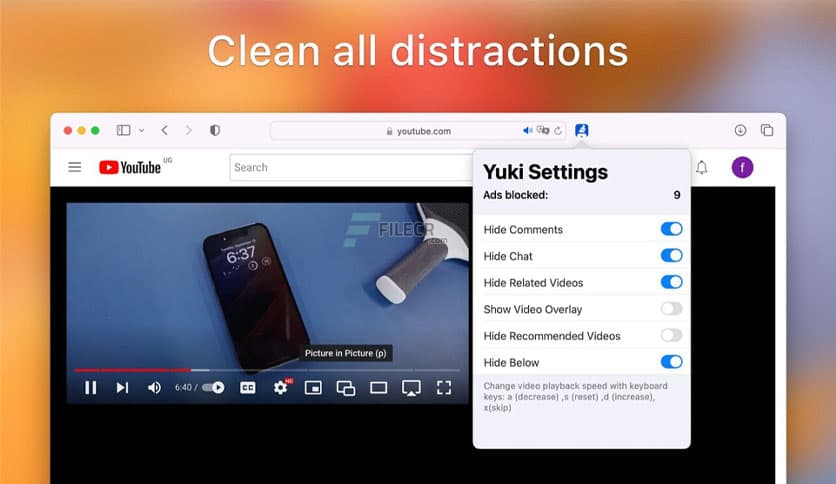 Yuki – Cleaner+ for YouTube 2.0